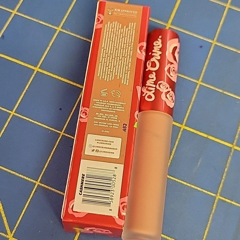 Lime Crime Velvetines Liquid Matte Lipstick Cashmere 2.6ml New In Box
